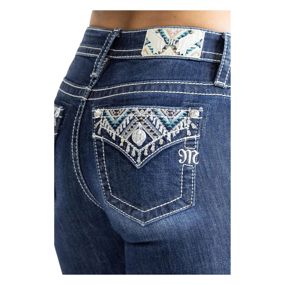 Nwt Miss me Aztec Embroidered jeans Sz 33 & 34 inseam 32